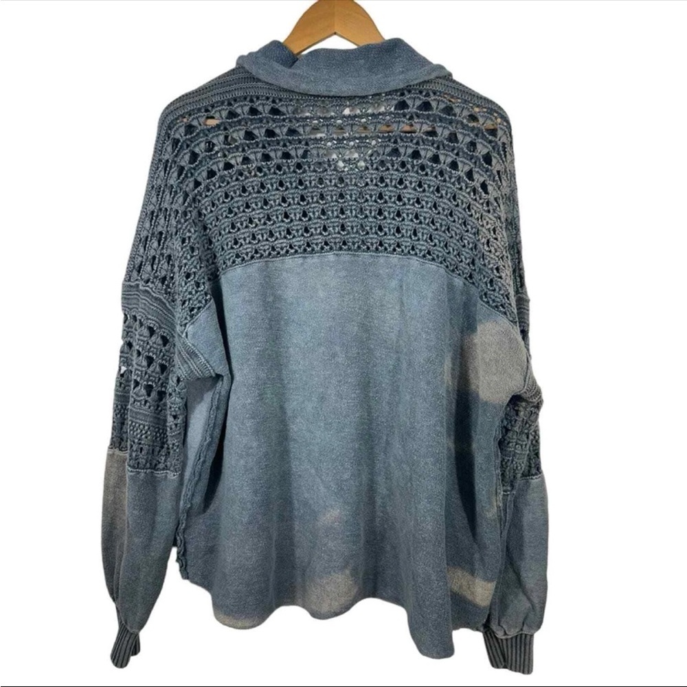 Free People Dune Bug Crochet Zip Up Jacket Size XS EUC - Picture 7 of 12